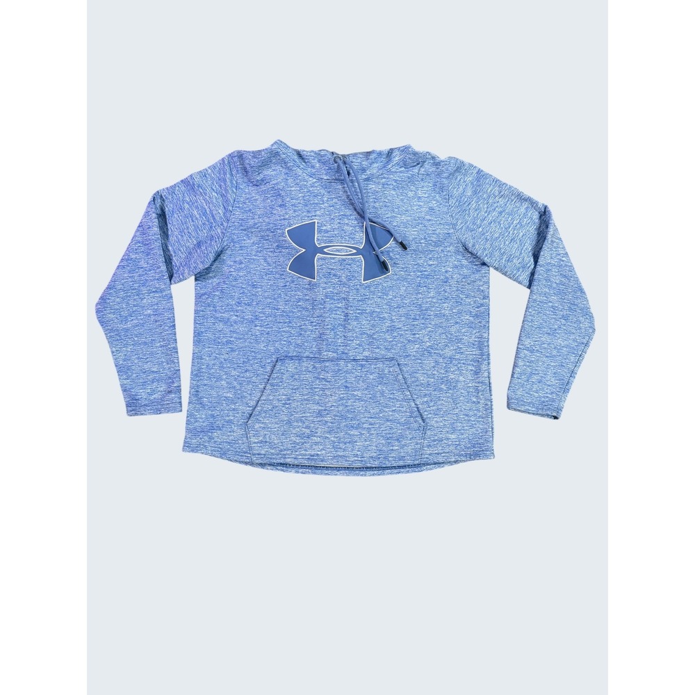 Under Armour Women's Blue Heathered Storm Hoodie Pullover